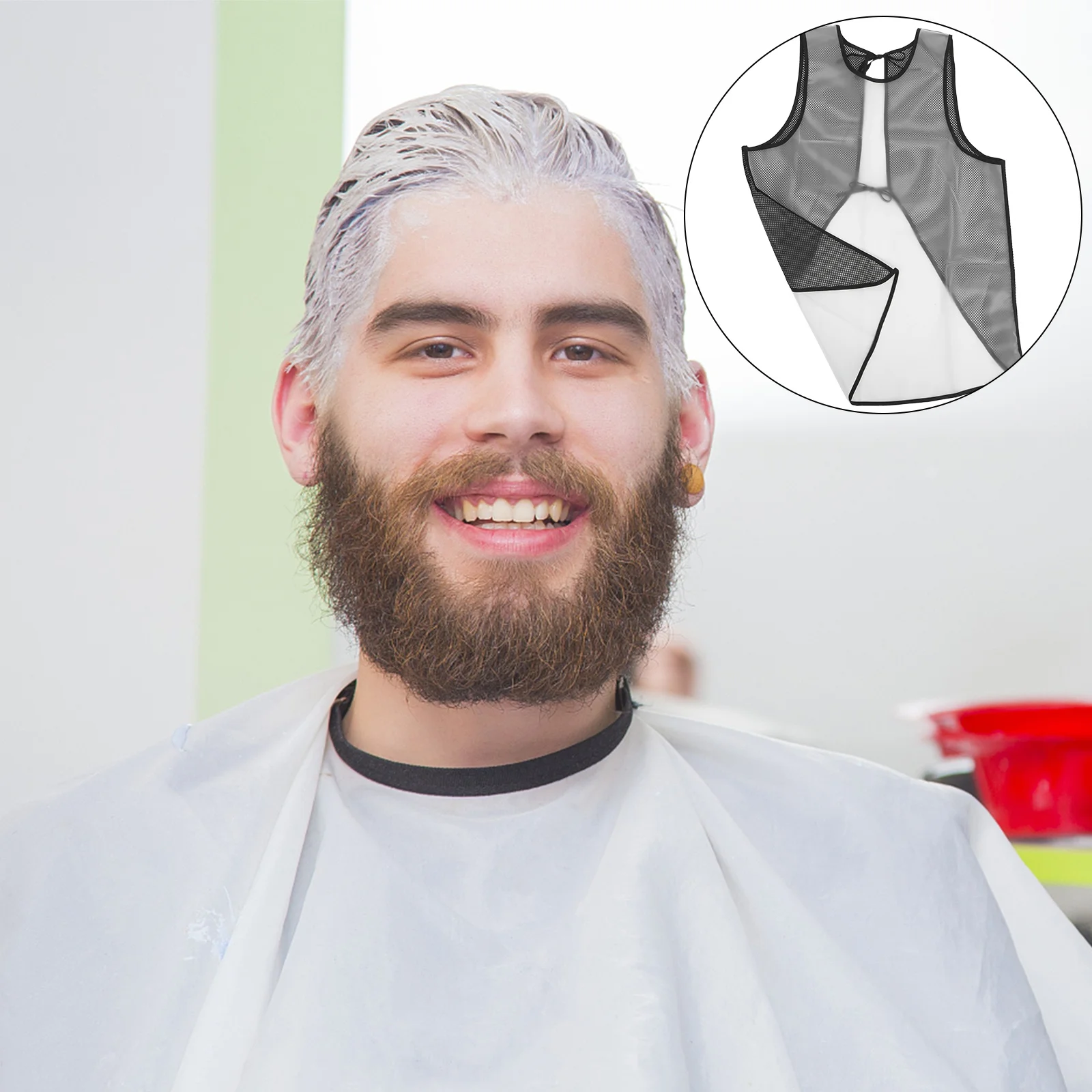 

Tpu Barber Apron Waterproof Reusable Hair Stylist Apron for Men Women Salon Accessories Practical Barber Aprons for Men