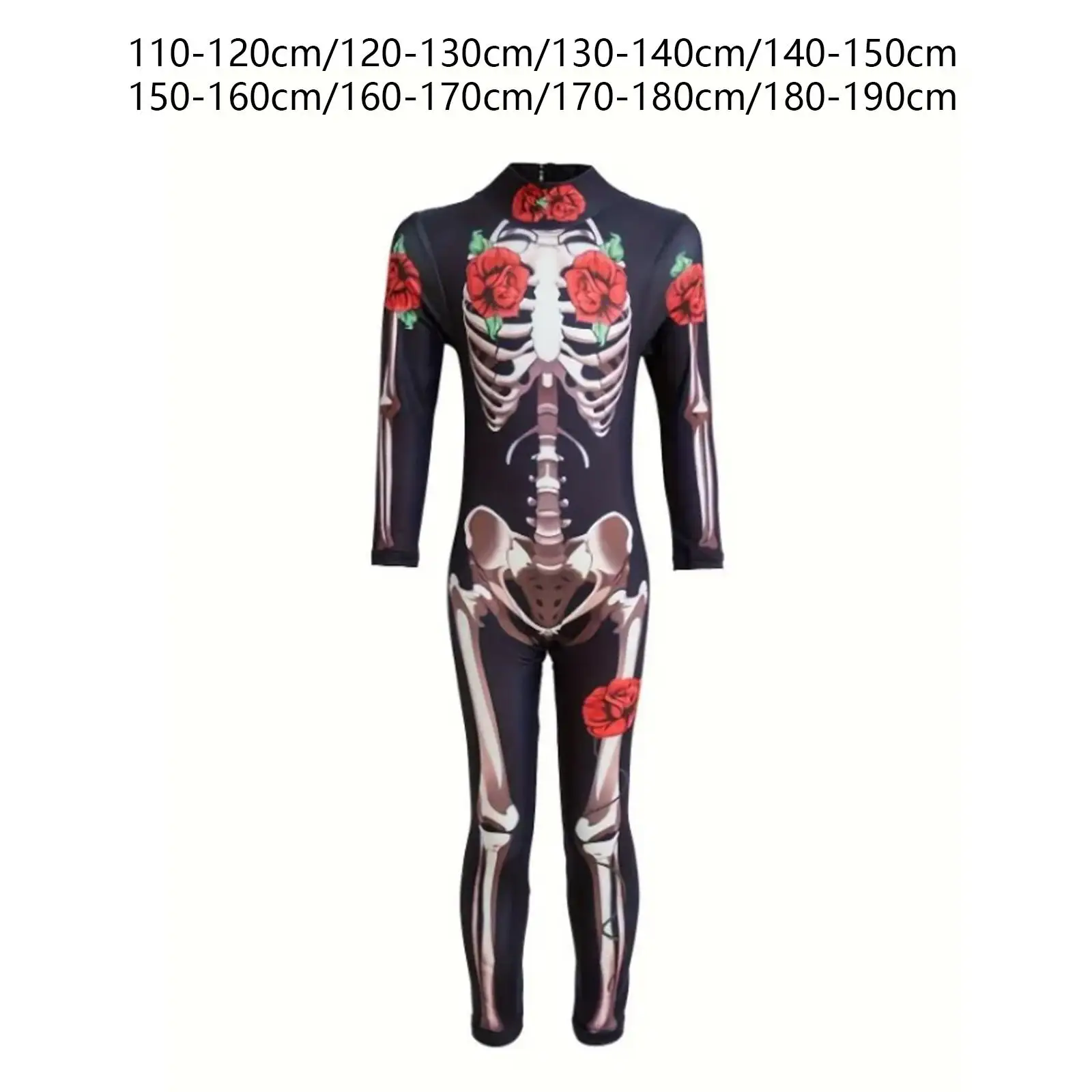 

Halloween Skeleton Costume Scary Jumpsuit for Adults Child Party Favors Carnival