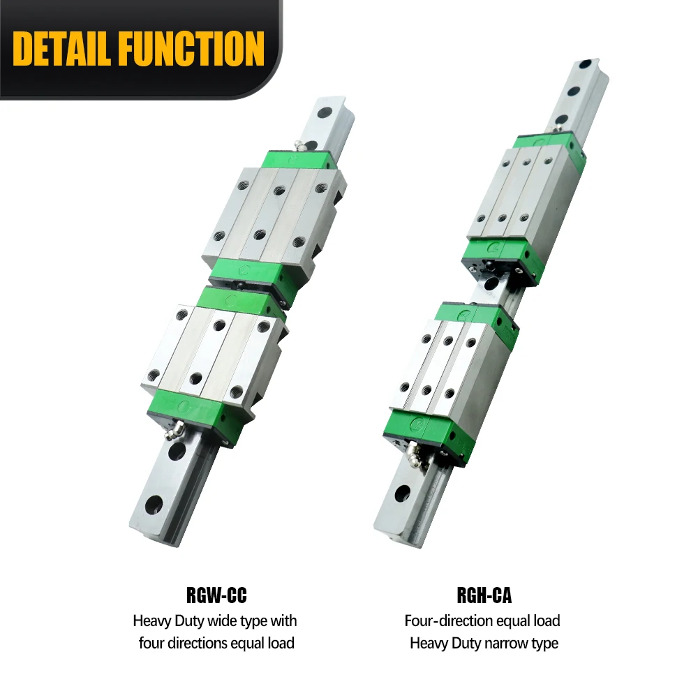 Rail linéaire chinois RGH/RGW, guide linéaire carré de nuit R64.RGZ avec roulements coulissants de type rouleau RGL RGH 25 30 35