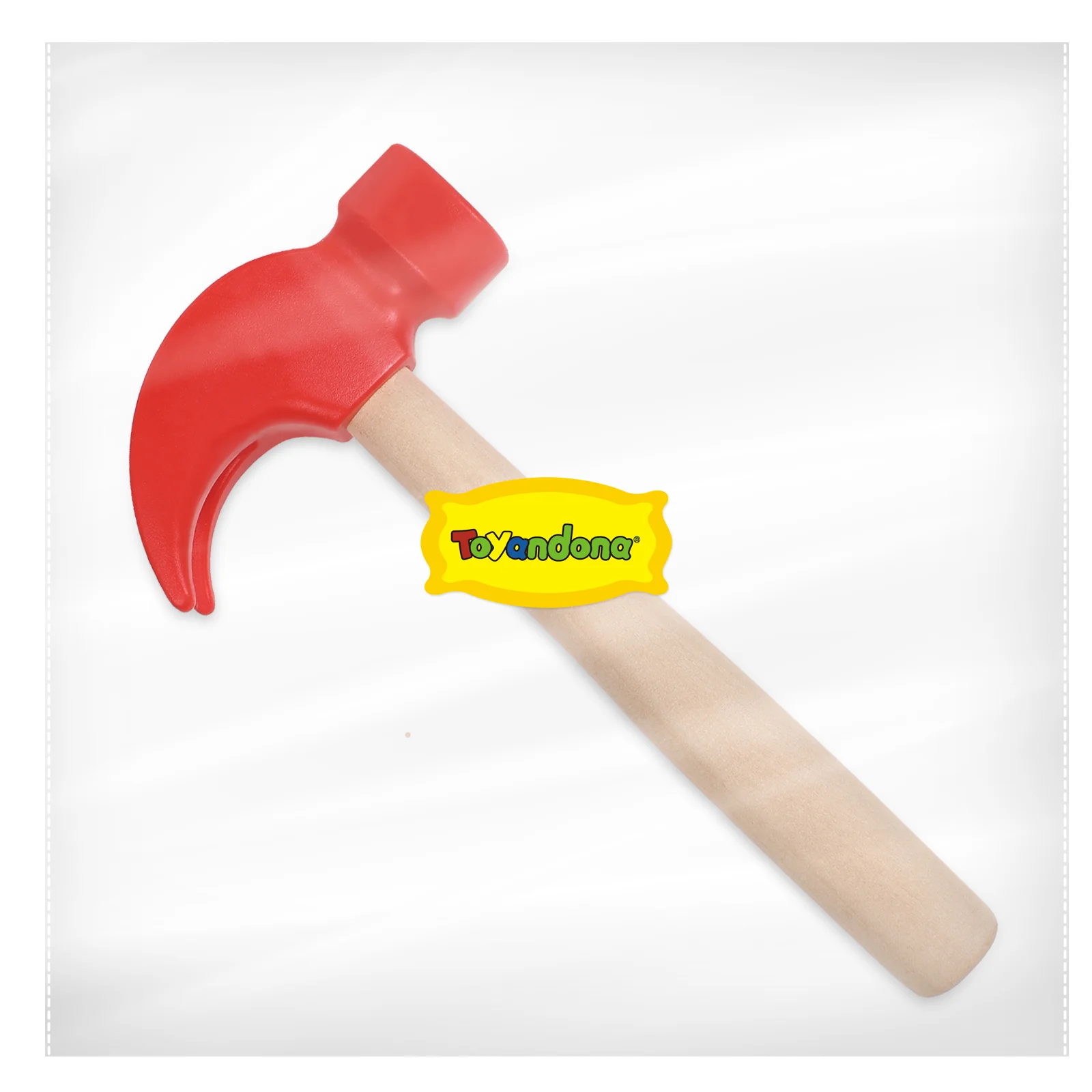 Simulated Small Wooden Hammer Children Kids Tools Maintenance Toy Handled Hammers Wood-handled Toddler