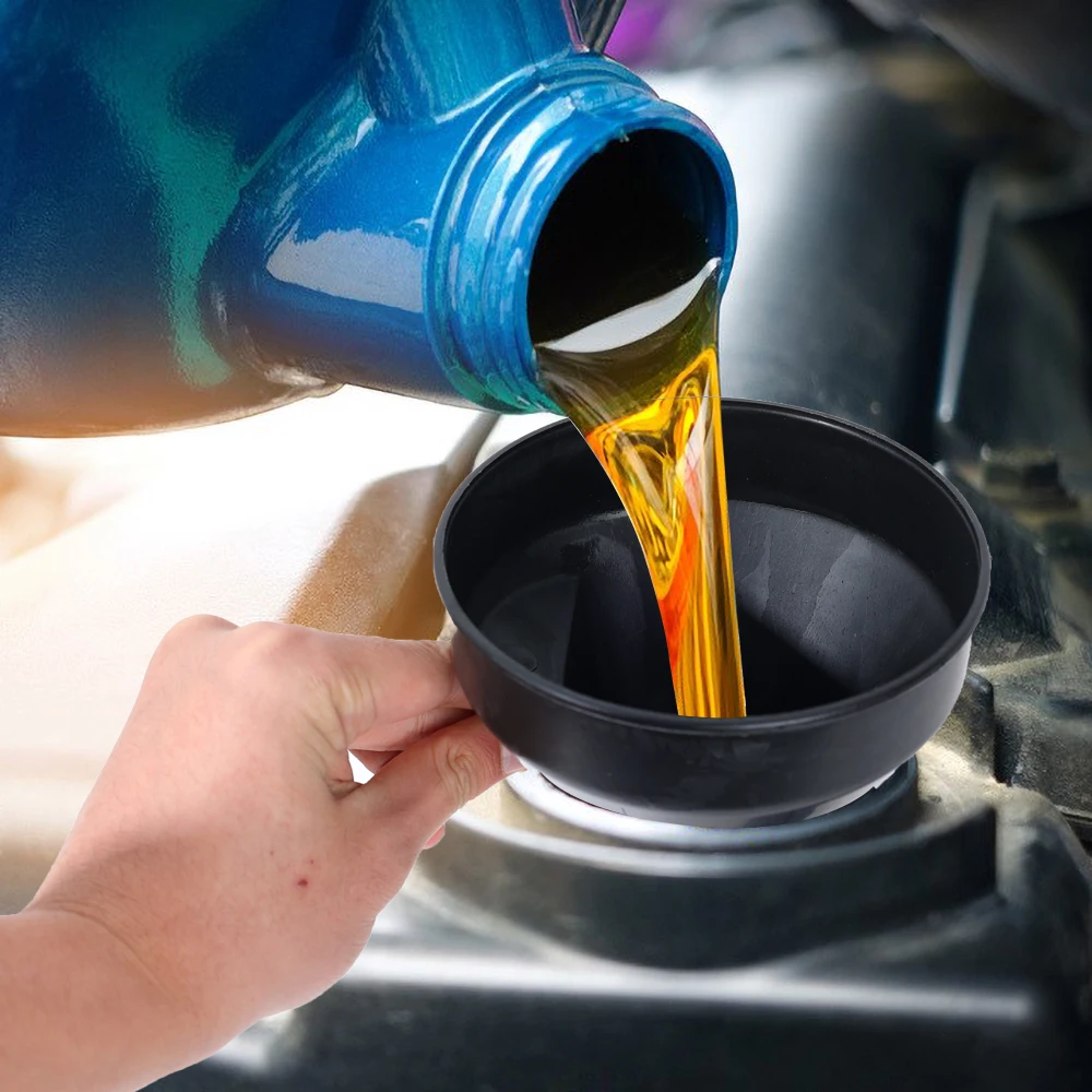 Entonnoir de carburant automobile Flexible et multifonctionnel, outil de ravitaillement et de changement d'huile anti-déversement avec bouche et poignée larges, 1 pièce
