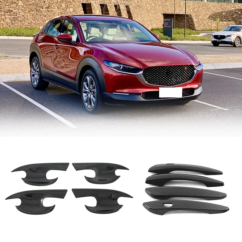 for Mazda Cx30 Cx-30 Cx 30 2019 2020 Car Exterior Door Handle Bowl Cover Door Handle Cover Trim Frame Decor Accesorios