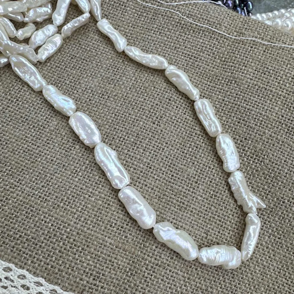 

Natural Freshwater Pearls Biwa Beads Semi-finished Loose Beads for Jewelry Making Necklace Bracelet Accessories Wholesale