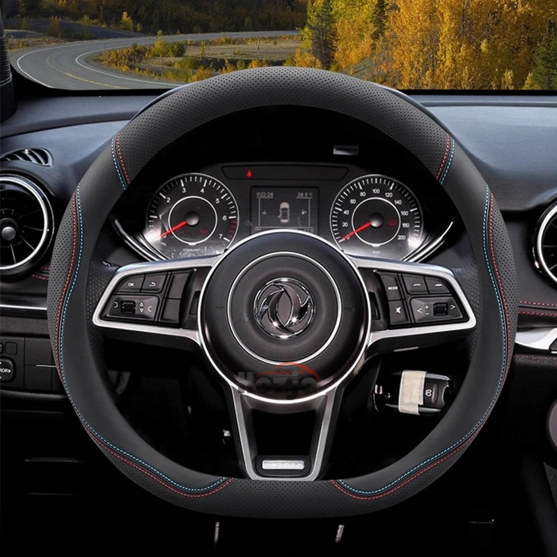 Кожаный чехол на руль автомобиля для Dongfeng Dfsk 580 500 600 E5 Ix7 Ix5 Fengon Glory T5 Evo Aeolus Haoji аксессуары для интерьера