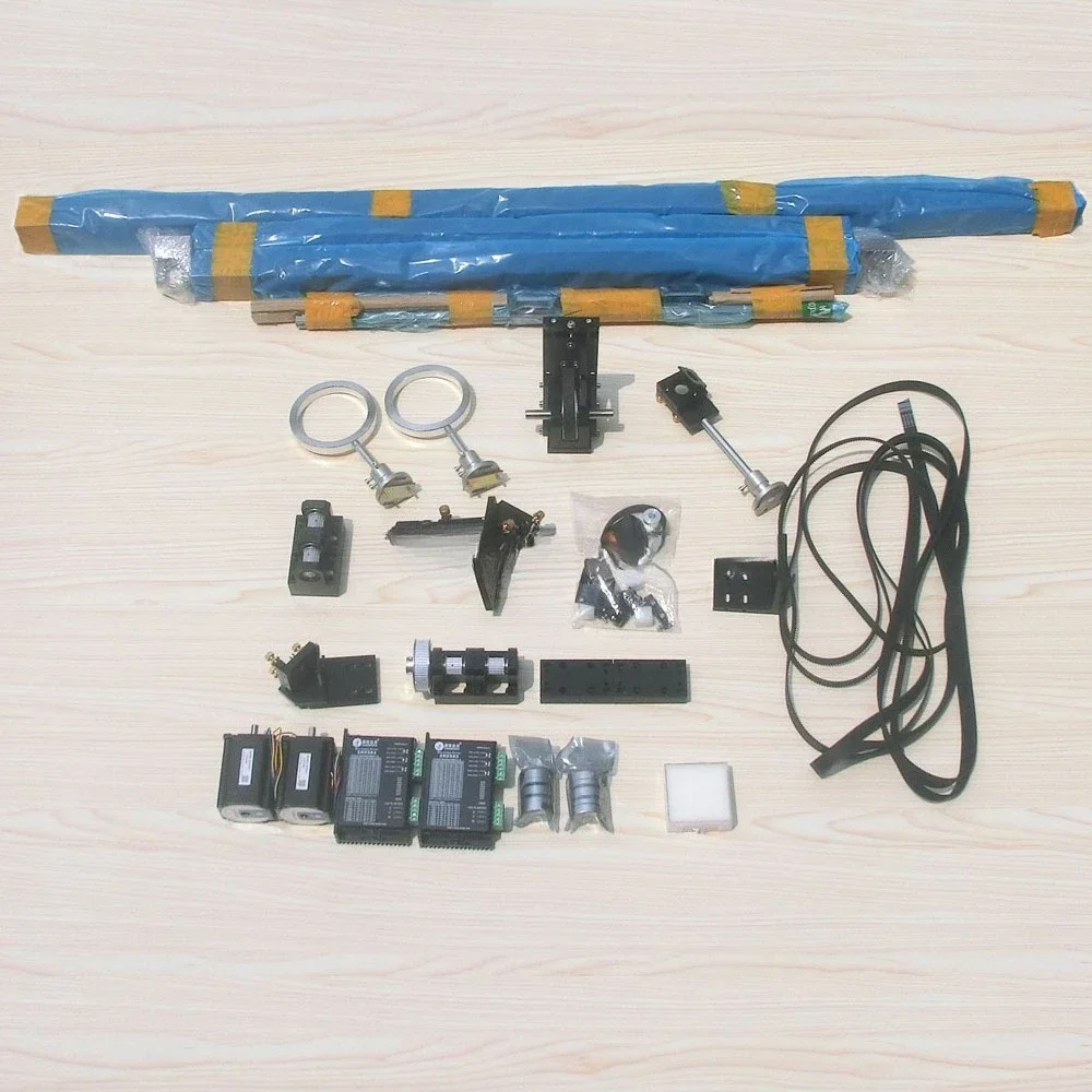 

6040 CO2 Cutting Machine Complete Mechanical, Optical Kit with Linear Square Rail