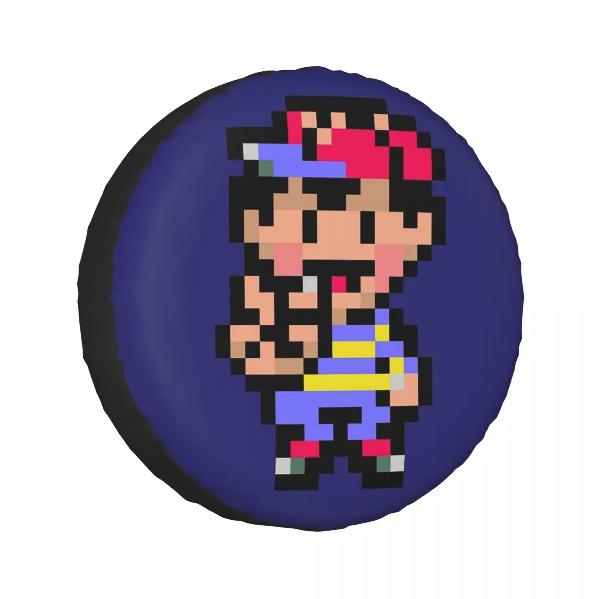 

Custom Earthbound Ness Sprite Spare Tire Cover for Car Trailer 4x4 Wheel Protector Covers 14" 15" 16" 17" Inch