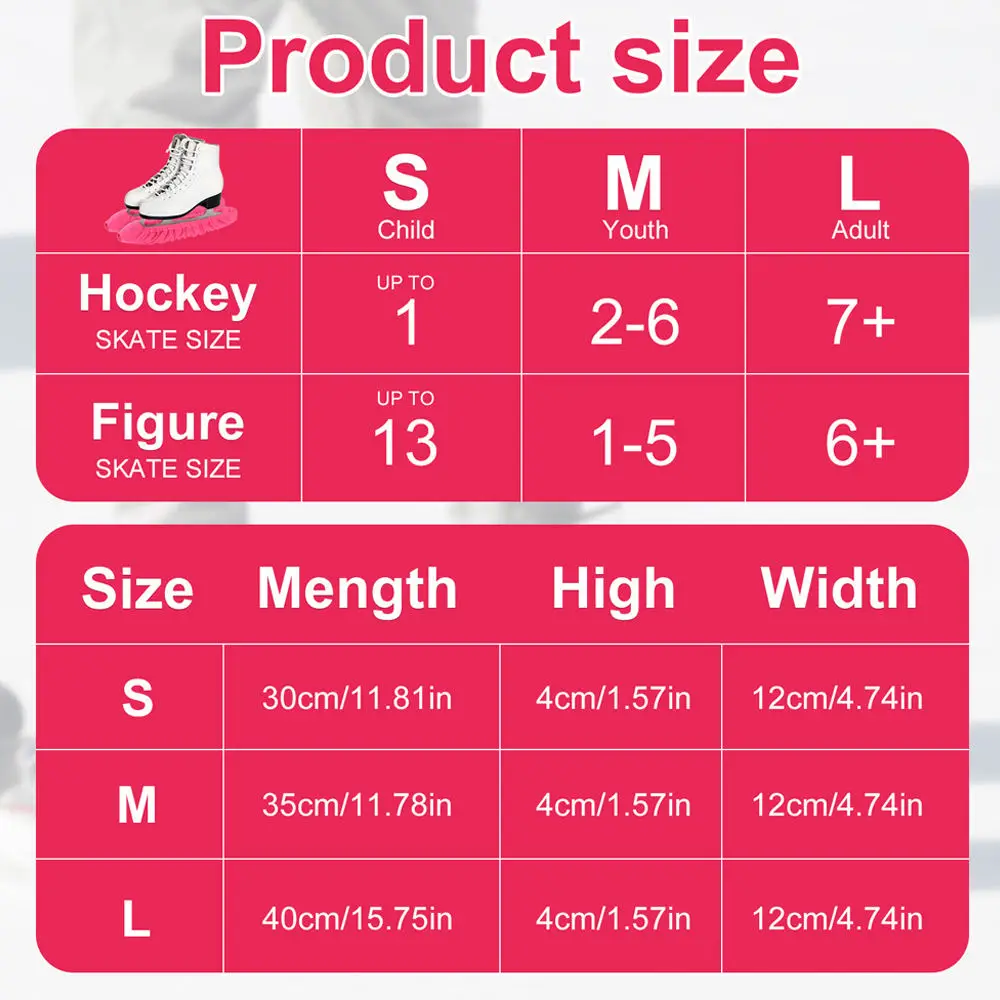 Fundas protectoras de forro polar suave para las hojas de los patines de hielo, diseñadas para zapatos de patinaje artístico, con protección antidesgarro y material flexible para mayor seguridad.