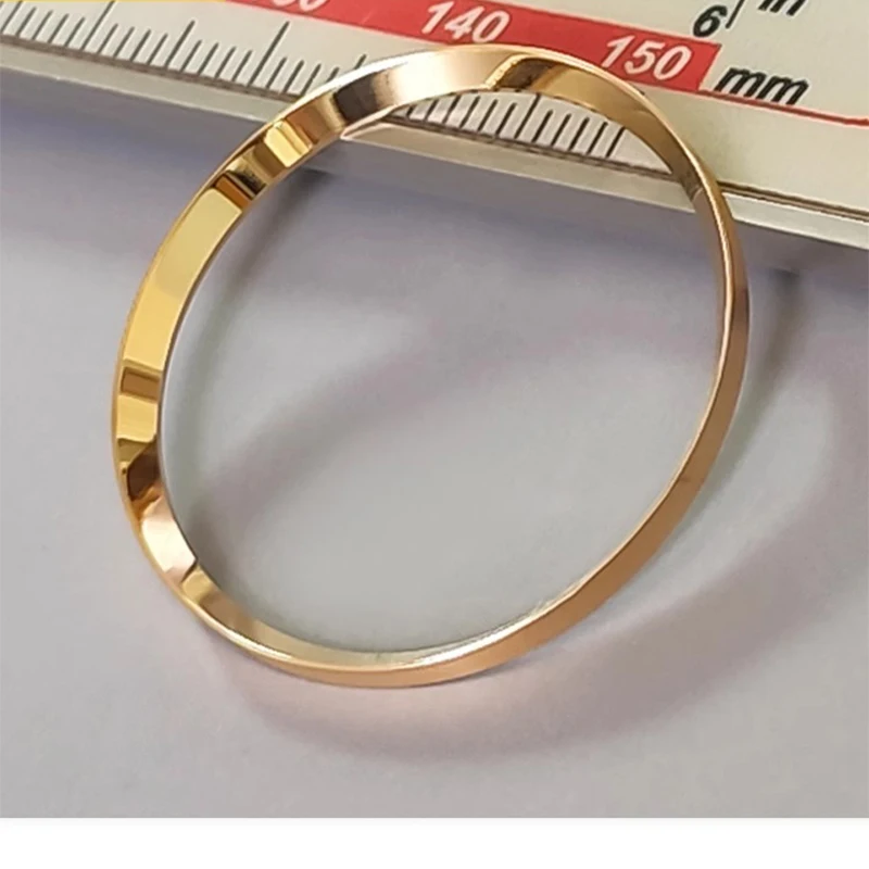 Anillo de capítulo de reloj de acero inoxidable 304 para Seiko SKX007 009 SRPD53 NH35 NH36 caja de reloj de movimiento piezas de reparación plateadas, doradas y negras