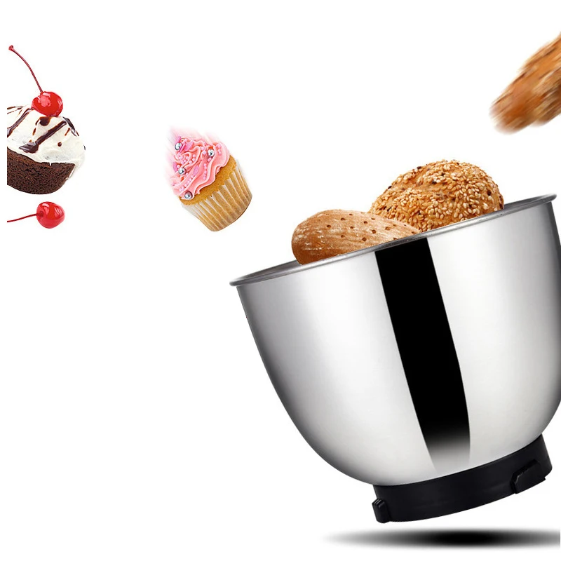 Electric Stand Food Mixer Chef Machine Stainless Steel 5L Bowl Cream Blender Knead Dough Cake Bread Whisk Egg Beater