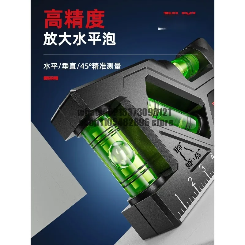 Level ruler High precision small strong magnetic level Mini household portable accurate solid level ruler
