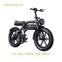 PHNHOLUN C8 Pro Electric Bike, 1500W Motor, 48V 20Ah Battery, 20\