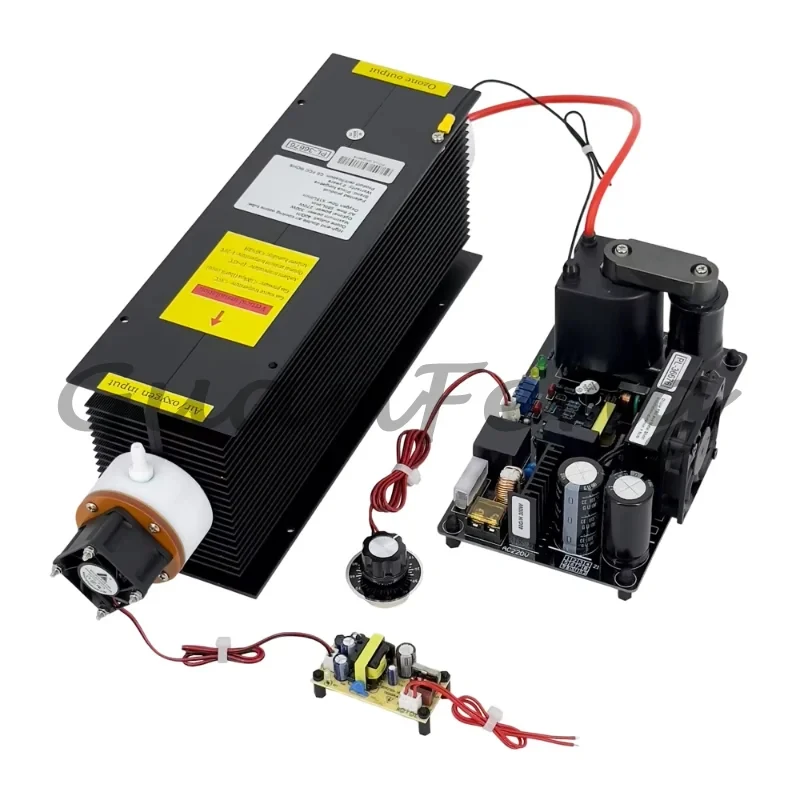 

High-end Black Quartz Tube Ozone Generator Kit 40g/h 300W 10kHz Adjustable Dual Cooling System