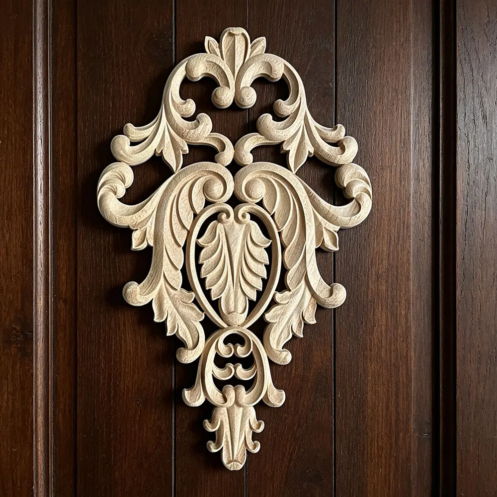 45cm-new-arrival-vintage-wood-carved-corner-onlay-applique-unpainted-cabinet-decorative-figurines-wooden-miniature