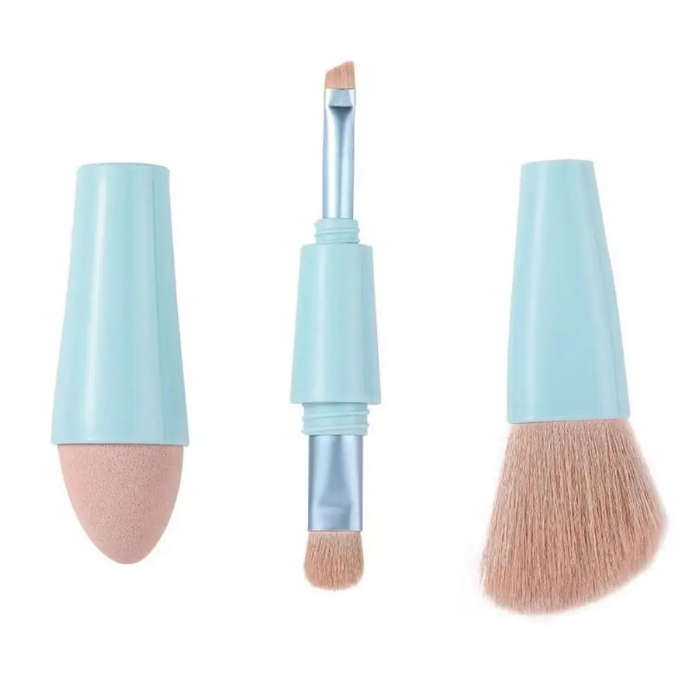 4-in-1 Makeup Brush Set Soft Liner Brush Double Ended Cosmetic Brushes Detachable Multifunctional Eyeshadow Brush Outdoor