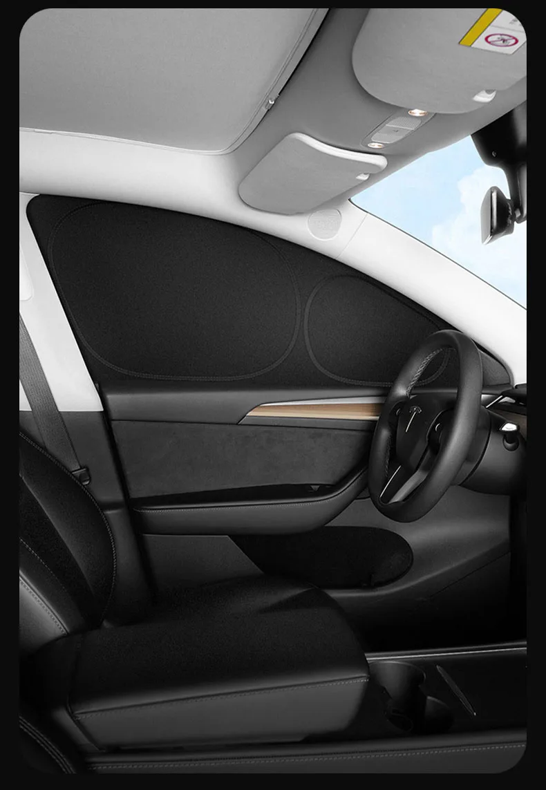 Für Tesla Model 3 Highland 2024 2025 Seitenfenster-Sonnenschutz Vordere und Hintere Windschutzscheiben-Abdeckung Sonnenschutz Sonnenblende Babyschutz – Detail 3