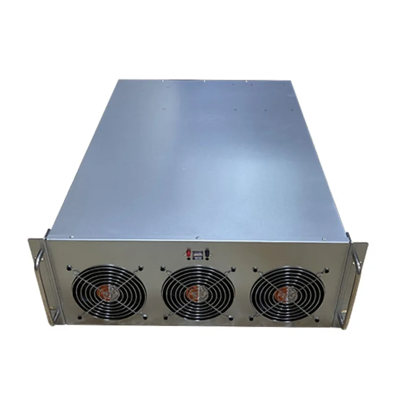4U Industrial Rack Storage Case with 24 Drive Positions, Compatible SATX Motherboard, Quiet Cooling Fan for Data Storage Server