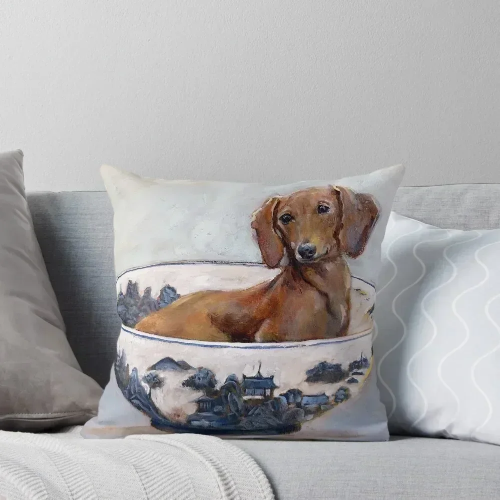 

Daxie in a Bowl Throw Pillow christmas decorations 2025 pillow pillowcase Decorative Sofa Cushions Luxury Sofa Cushions pillow