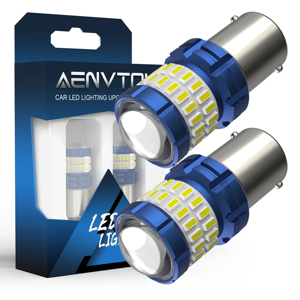 

AENVTOL 2pcs Canbus BA15S 1156 P21W LED Reverse Light Bulb Backup Lamp For Peugeot Partner Citroen Berlingo II B9 Box 2008-2018