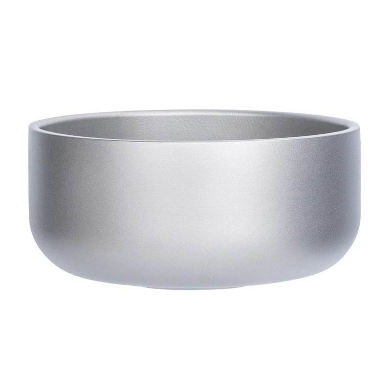 

Titanium bowl Double picnic bowl Outdoor camping Portable camping tableware set bowl Rice Vegetable