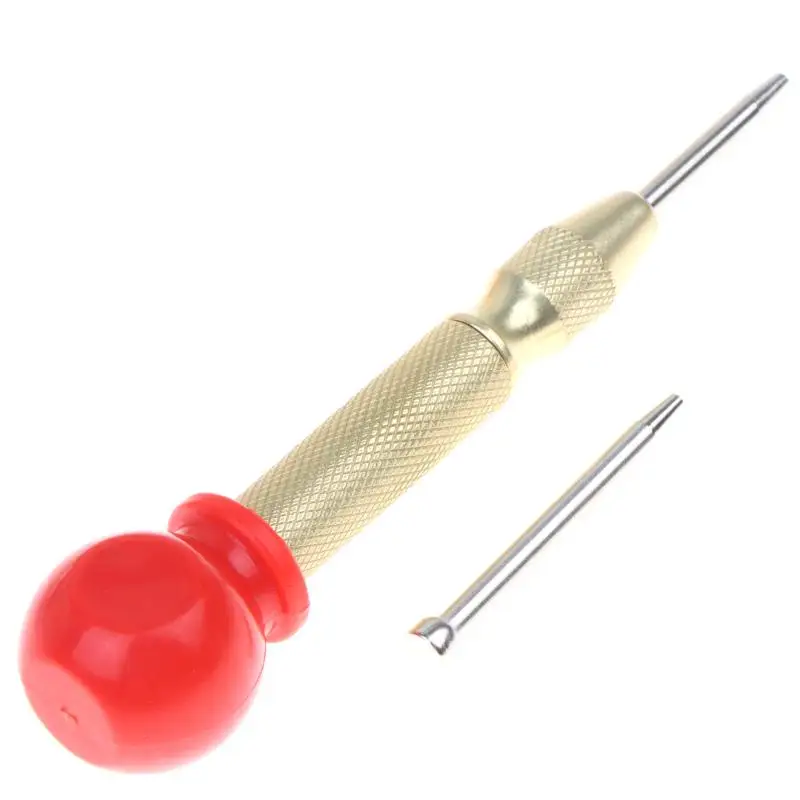 Automatic Center Pin Punch Spring Loaded Woodworking Metal Marking Tool Drill Press Dent Marker Accessory