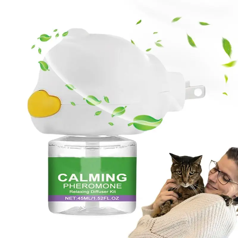 

Calming Cat Diffuser Cat Relaxing Kitten Soothing Calming Kit Relief Intelligent Calming Pheromone Diffuser Calm Relaxing