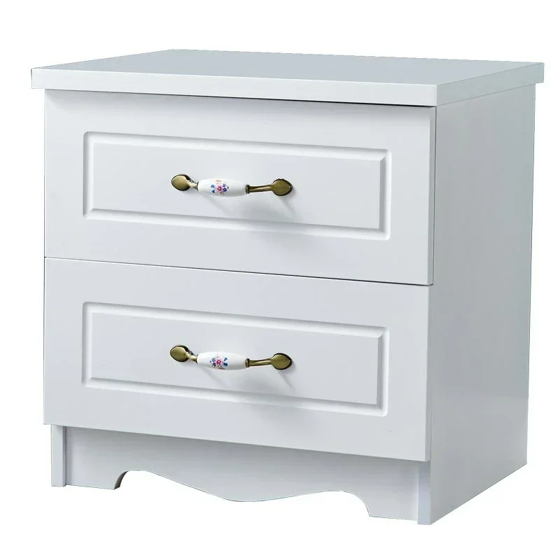Nordic Bedroom Nightstand Minimalist Storage European White Nightstand Trendy Drawer Mesa De Cabeceira Para Quarto Furnitures