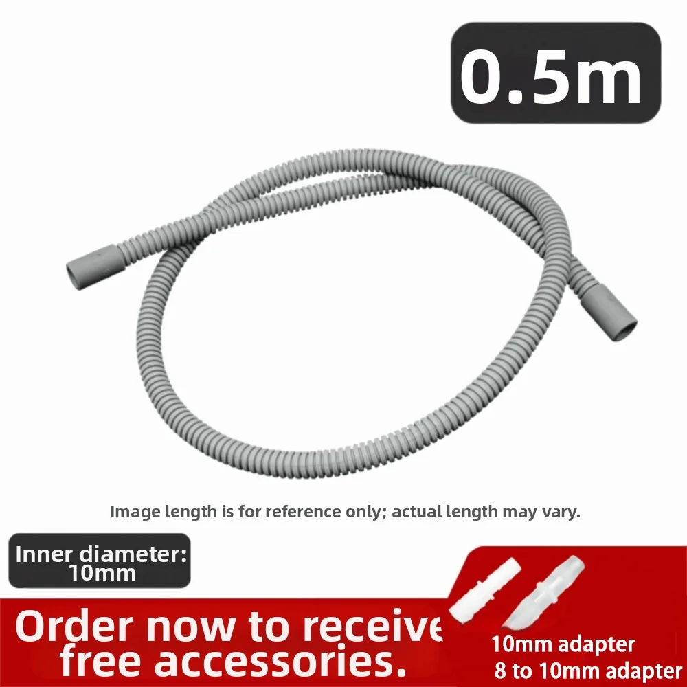 

10mm Dryer Drain with Adapter Replacement Dryer Extension Hose Multiple Sizes for Midea for Haier for Siemens Dryers
