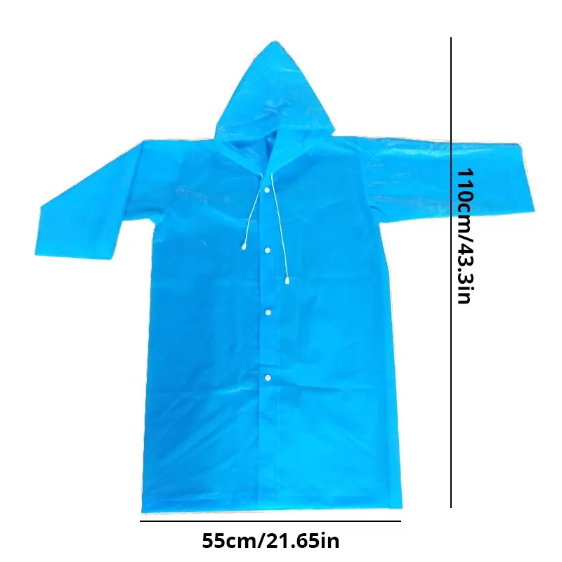 EVA Children Raincoats Raincoat Thickened Waterproof EVA Rain Coat Kids Clear Transparent Tour Waterproof Rainwear Suit