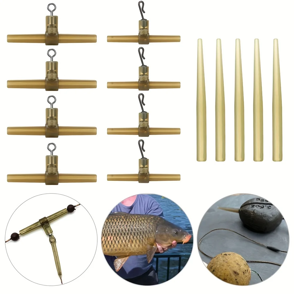 15/30 Stück Anti-Tangle Karpfenangel-Rig mit Wirbelhaken und Helikopter-Link – Unverzichtbares Zubehör für Karpfenangler