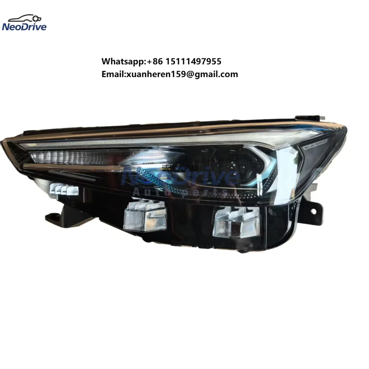 

High Definition Original Auto LED Headlights for Saic MG 5 Rowe I5 2021 Automotive Parts Black Headlamp 10839189 10839190