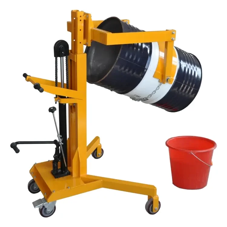 

Material Handling Equipment Factory Directly Sell Geared Oil Drum Stacker With 400kg Loading Capacity Lift The Oil Drum