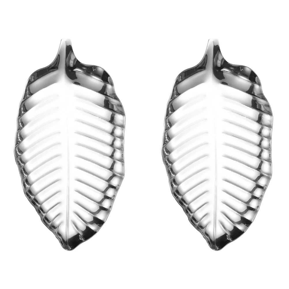 

2 pcs Stainless Steel Spoon Tray for Kitchenware Storage Silver Utensils Trays Soup Ladle Holder Tableware Accessories