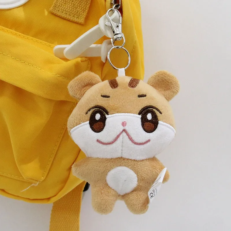 Kpop ATEEZ Aniteez Plush Doll Keychain WooYoung JongHo YunHo Star Peripheral Cartoon Animal Bag Pendant Fashion Toys Gift
