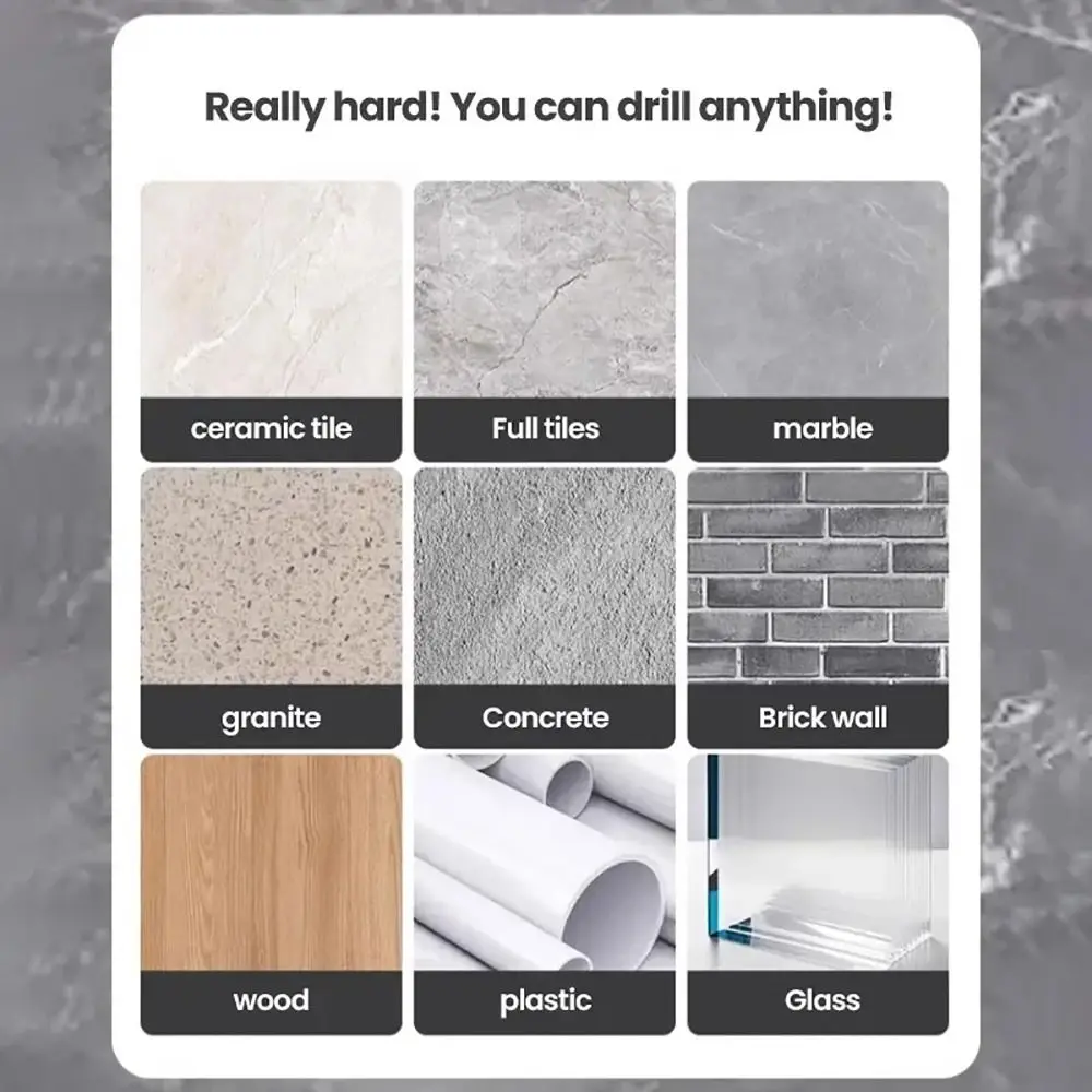 

1 шт., четырехгранное крестообразное зубчатое сверло, шестиугольная ручка, 5-12 мм, инструмент для сверления плитки, эксцентриковая дрель из легированной стали