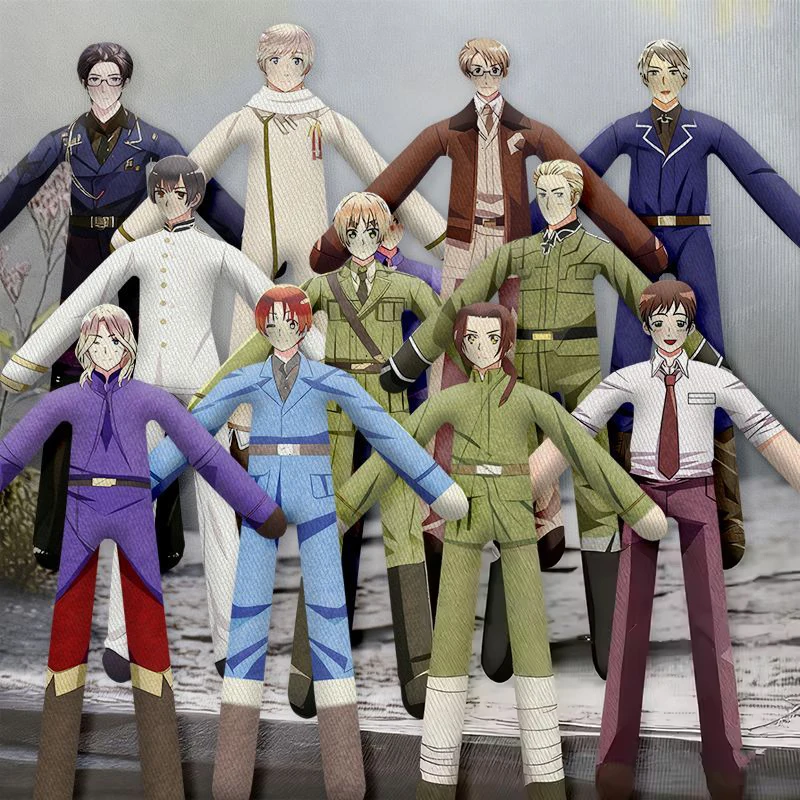 

Anime Hetalia World Stars Alfred F. Jones Feliciano Vargas Arthur Cosplay Abstract Plush Doll Slender Twistable Toy Xmas Gift