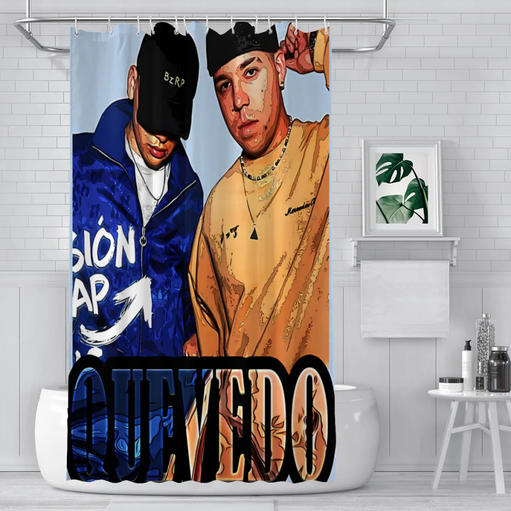 Quevedo Album Bathroom Shower Curtains  Waterproof Partition Curtain Funny Home Decor Accessories