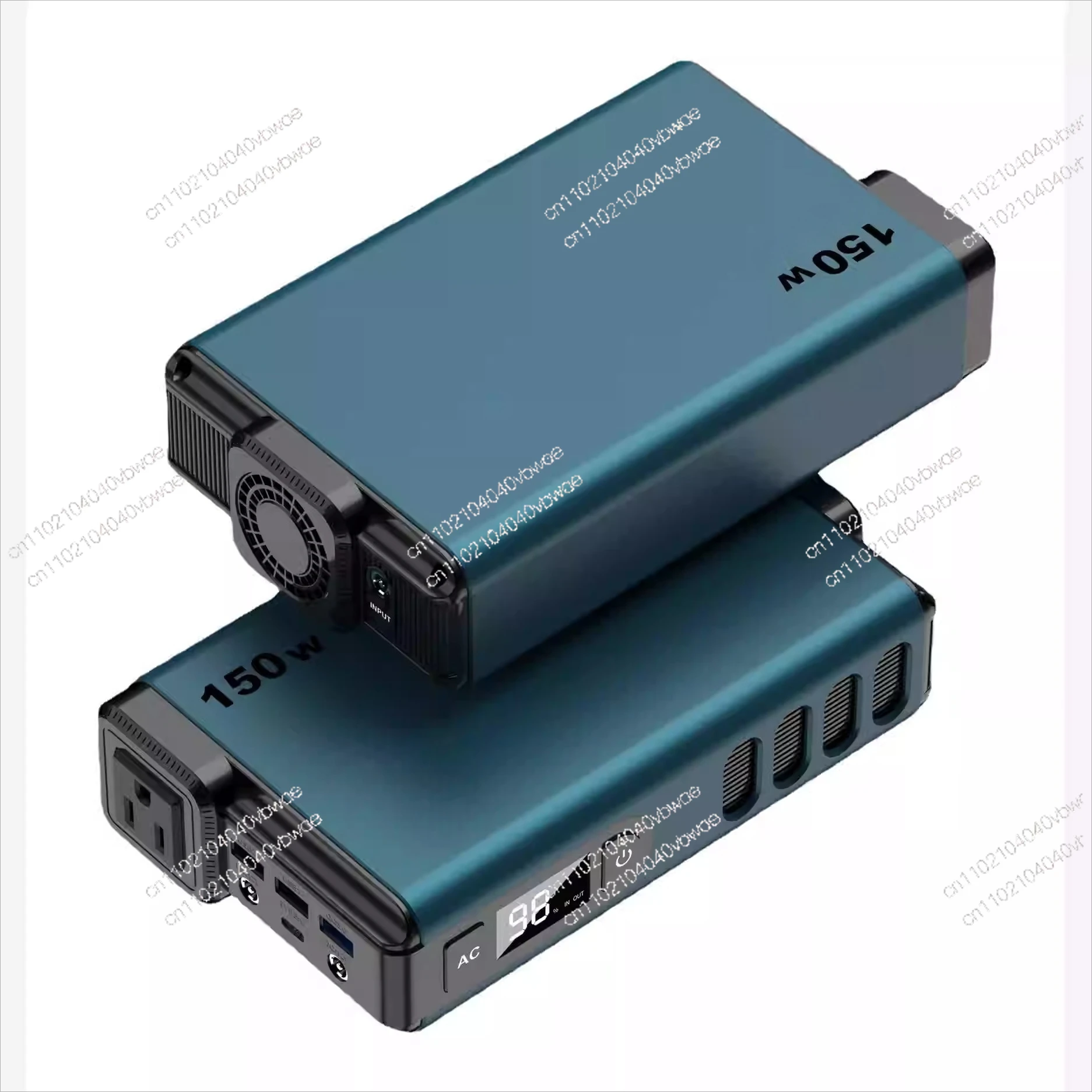150W outdoor mobile power supply 32000mAh portable power bank, large-capacity self-driving emergency energy storage battery