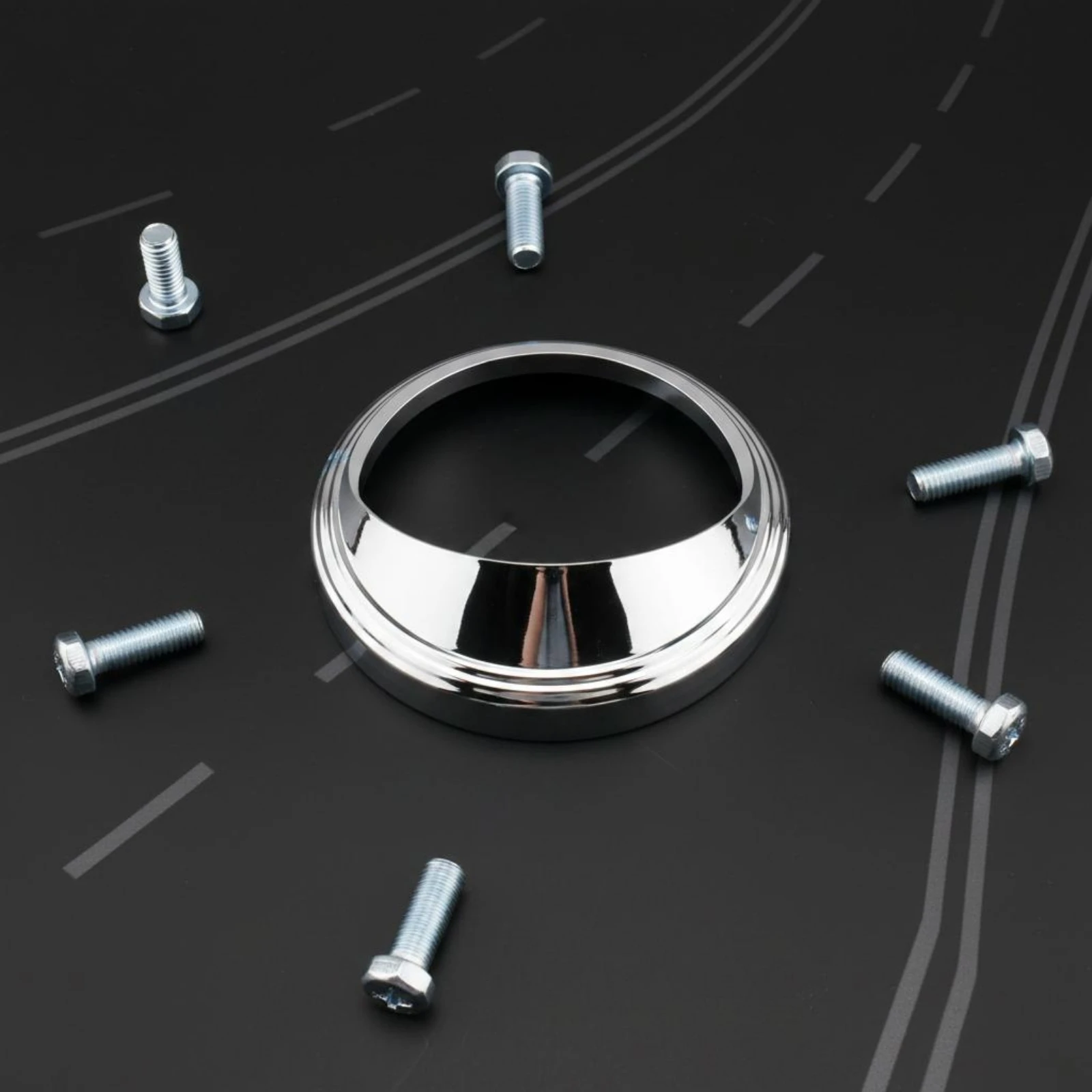 Speedometer Bezel Bezel Polished Speedometer Bezel Instrument Panel Cover Single-Piece Instrument Gauge Cover