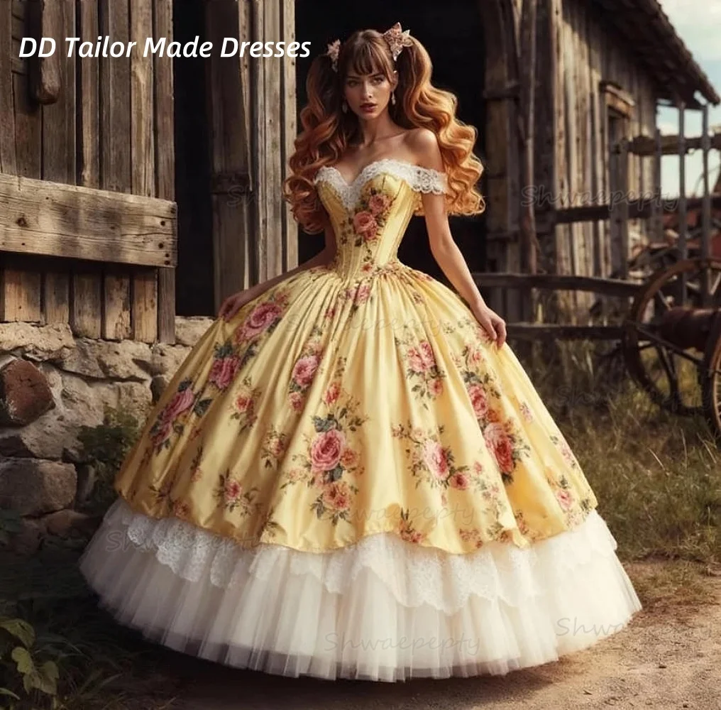 Floral Printed Yell… - image