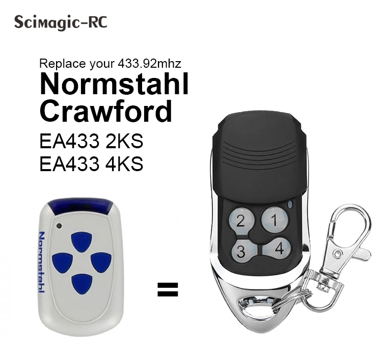 نورمشتال / كروفورد ستاندرد ستيل T433-4 RCU 433 2K 4K EA 433 2KS 4KS EA433 2KM Micro N002800 433.92MHz رمز المتداول