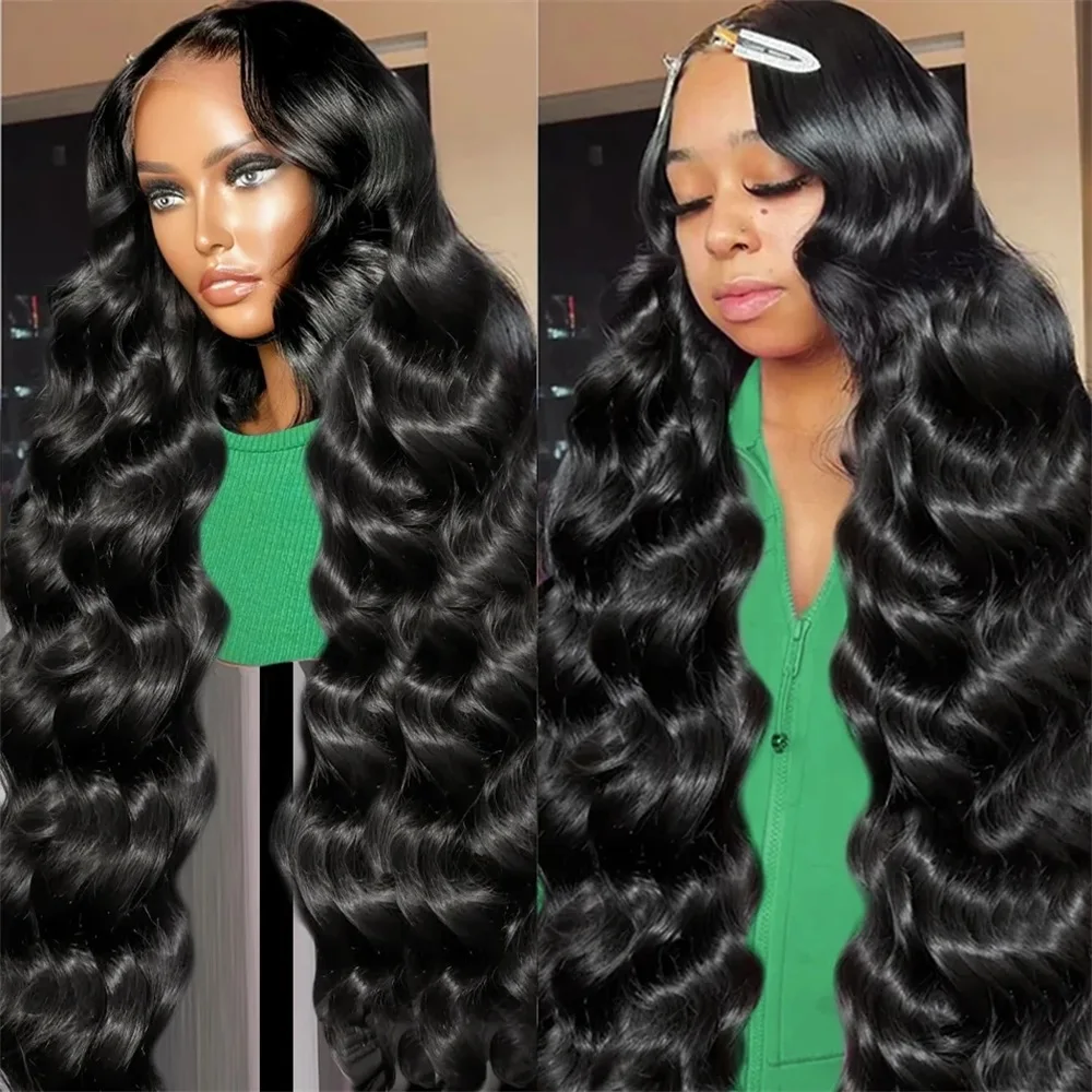 360 Lace Frontal Wig 36Inch Brazilian Body Wave 13X4 13x6 HD Transparent Lace Front Human Hair Wigs 6X4 5X5 Pre Cut Glueless Wig