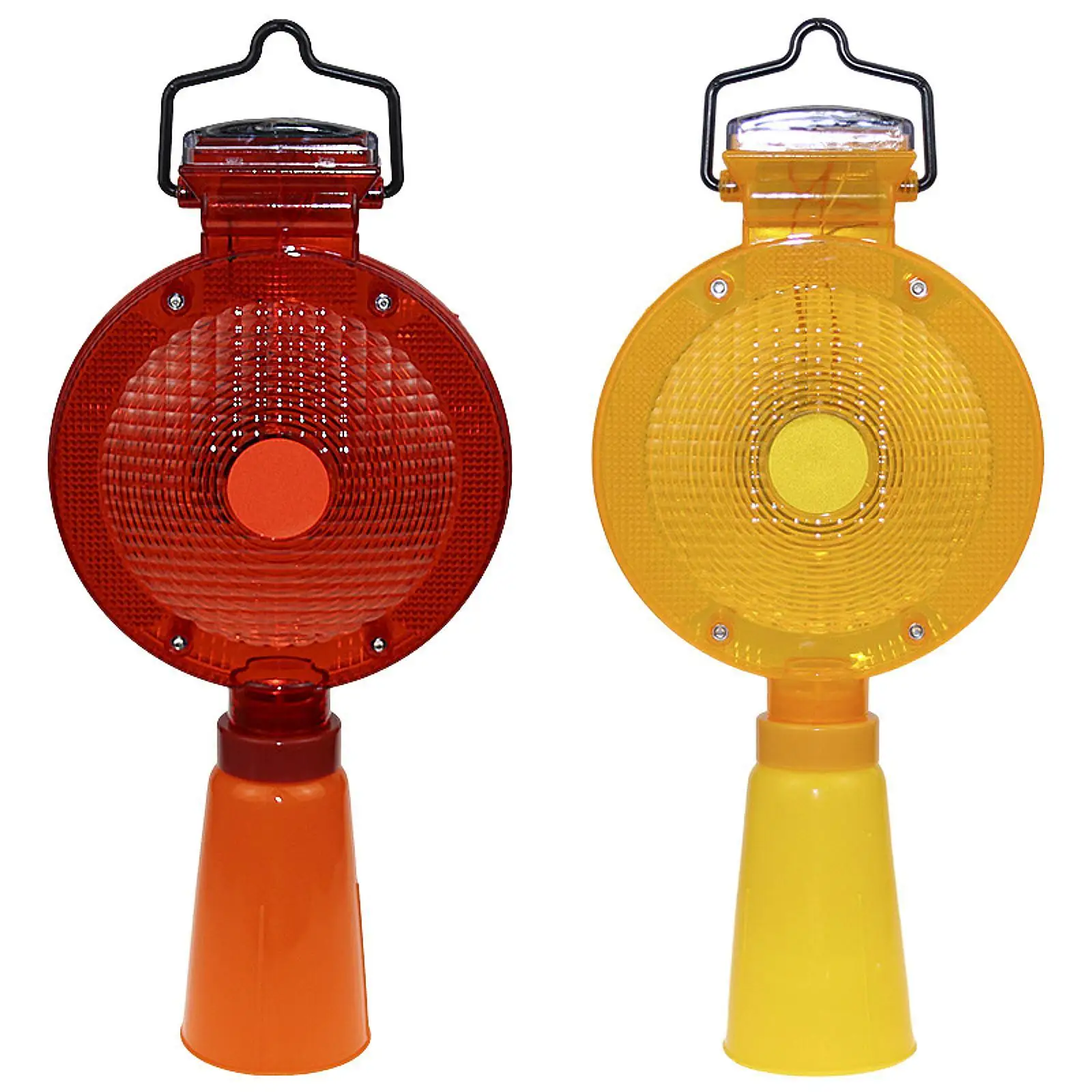 

Outdoor Flashing Beacon Warning Light Solar Strobe Warning Light for Ports Construction Site Emergency Vehicles Fence Workshops