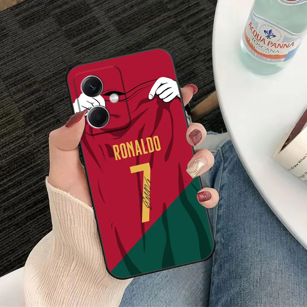 Football Player 10 7 Phone Case For Redmi Note 13 12 12S 11 11T 11S 10 9T 9S 9 8 8T 7 6 Pro 5G 4G Silicone Case Funda Shell Capa