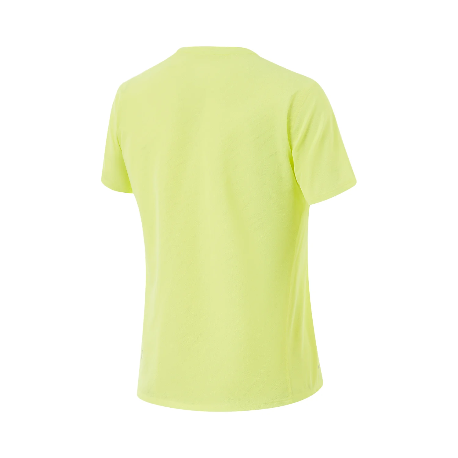 تي شيرت رياضي للسيدات للجري من Li-Ning في الهواء مقاس عادي 88% بوليستر 12% بطانة سباند قابلة للتنفس برقبة دائرية تي شيرت ATSU060