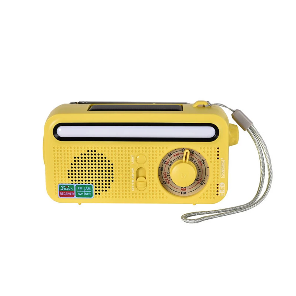 Solar Emergency Rechargeable Hand Crank Radio Stay Connected In Any Weather Multifunctional Radio green