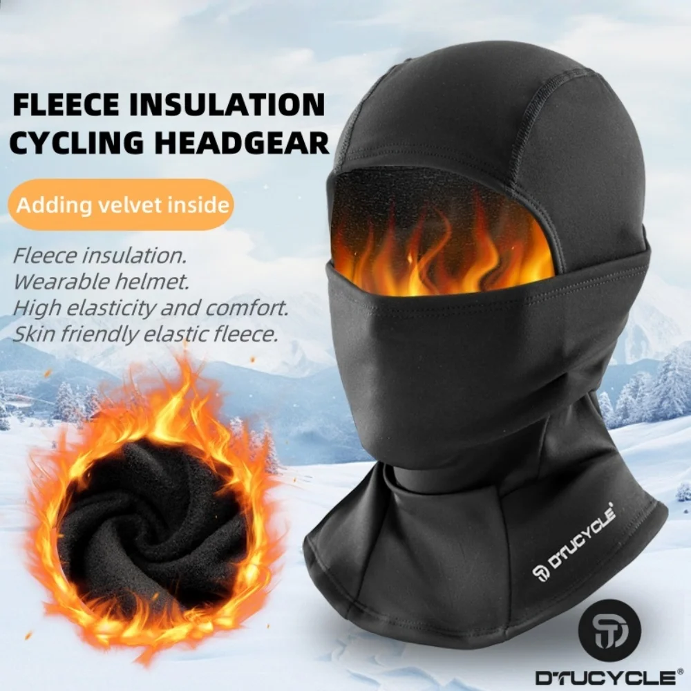 Outdoor-Sport Warme Kopfbedeckung für den Winter, Unisex Motorrad- und Fahrrad-Thermo-Fleece-Maske, Reit- und Ski-Nackenwärmer
