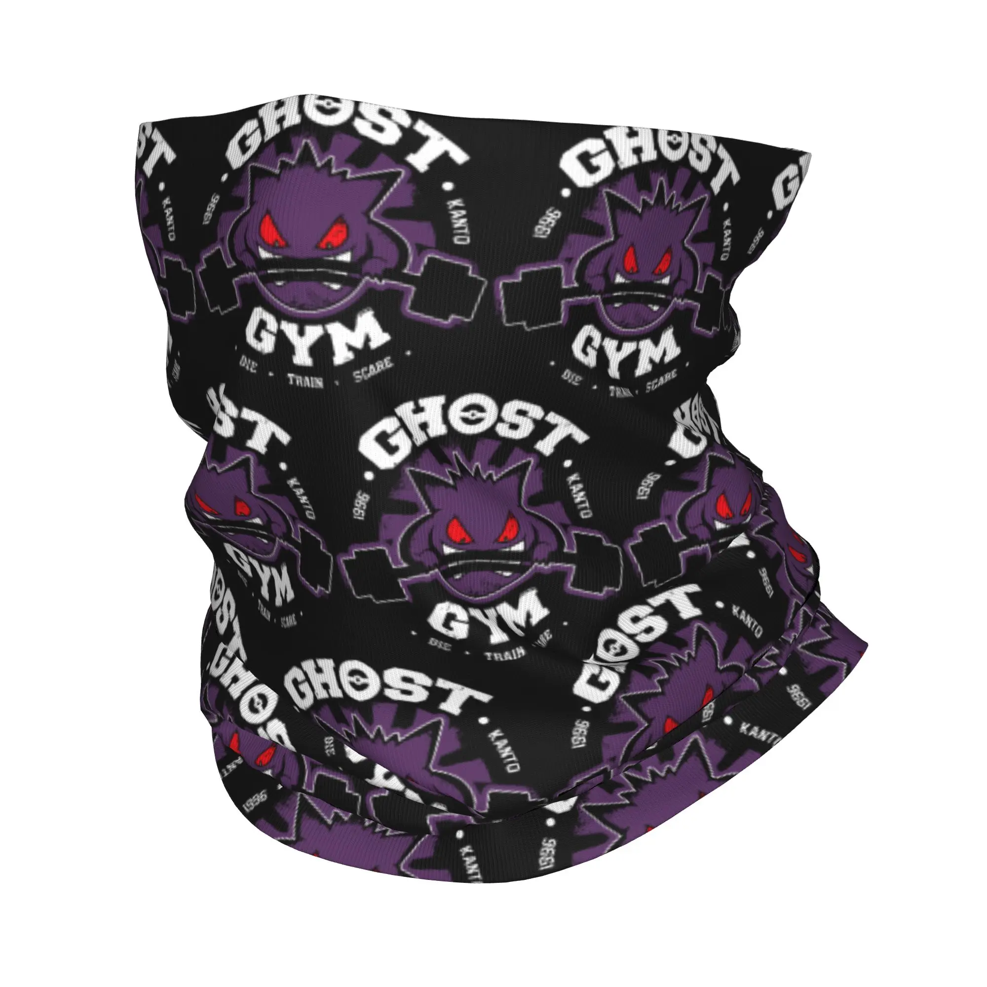 

Многофункциональный шарф-бандана Ghost Gym с принтом Gengar Kaiju Japan Pokemon, дышащий головной убор для мужчин и женщин, взрослых
