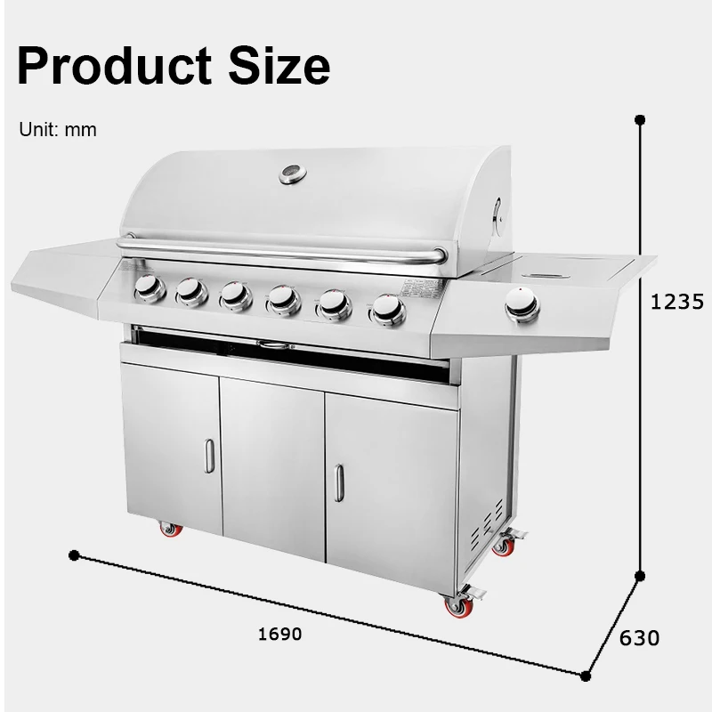China Bbq Grills Barbecue Outdoor Gas Grill for Football Fan Zone Parties