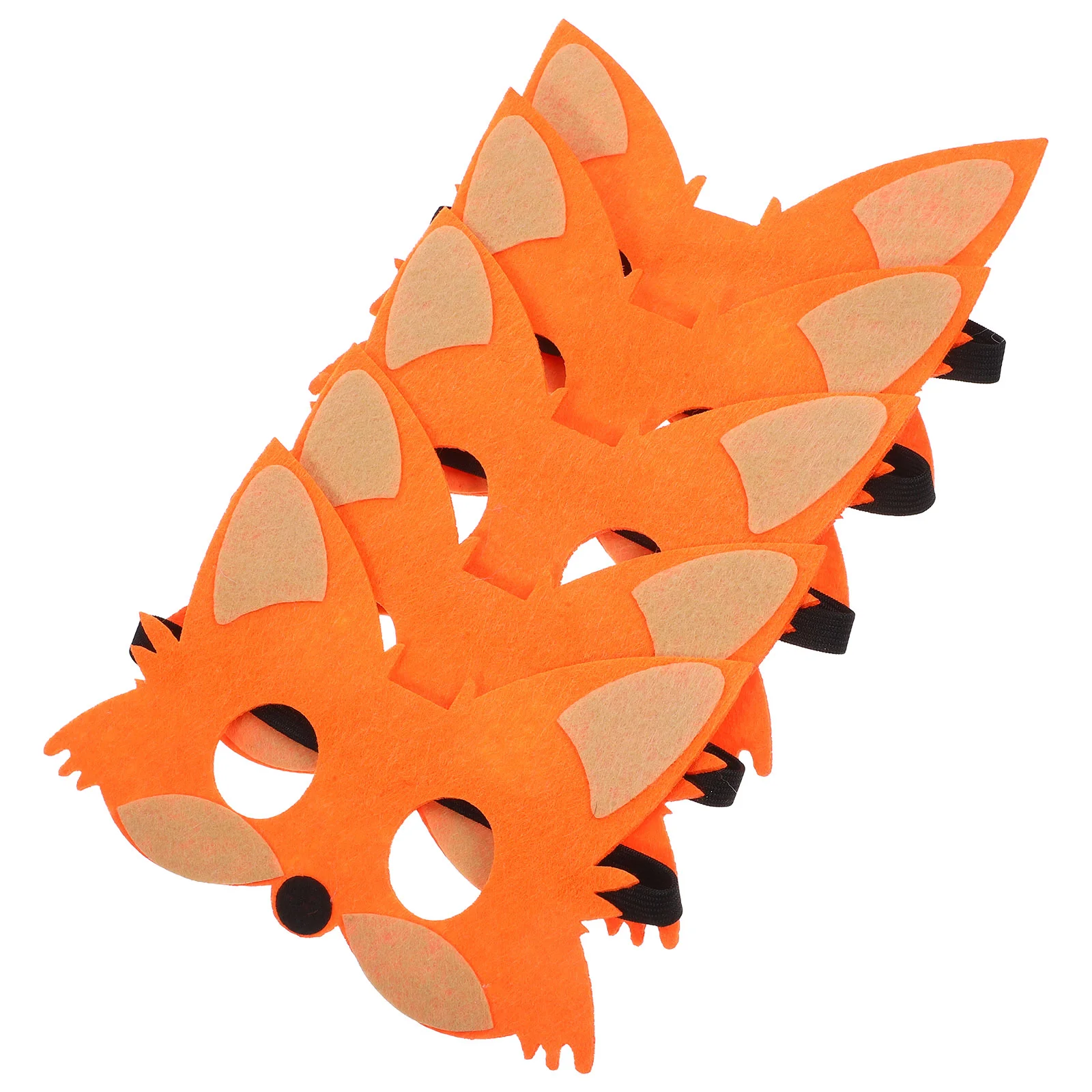 5 Pcs Children's Fox Mask Costume Masks Clothing Party Decorations Felt Animal Animals for