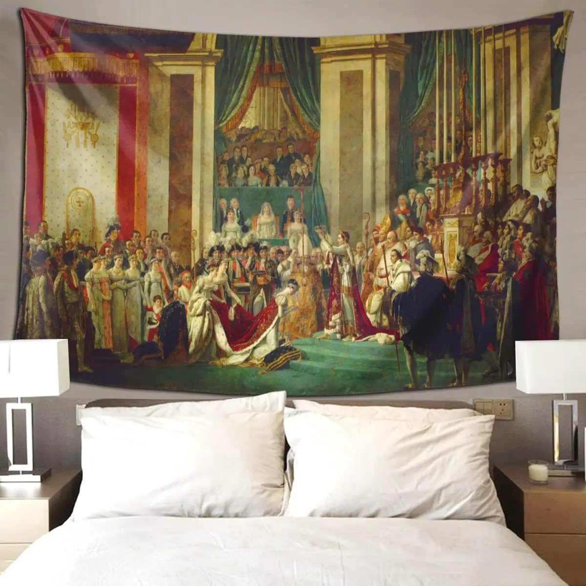 Classical Renaissance Art Tapestry Wall Hanging Home Decor Grand Historical Scene Print Baroque Style Living Room Tapestry Artwo